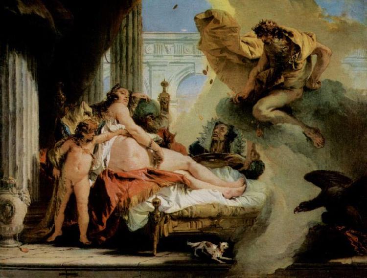 Giovanni Battista Tiepolo Danae und Zeus oil painting image